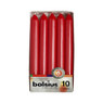Bolsius dinerkaars - rood - set van 10
