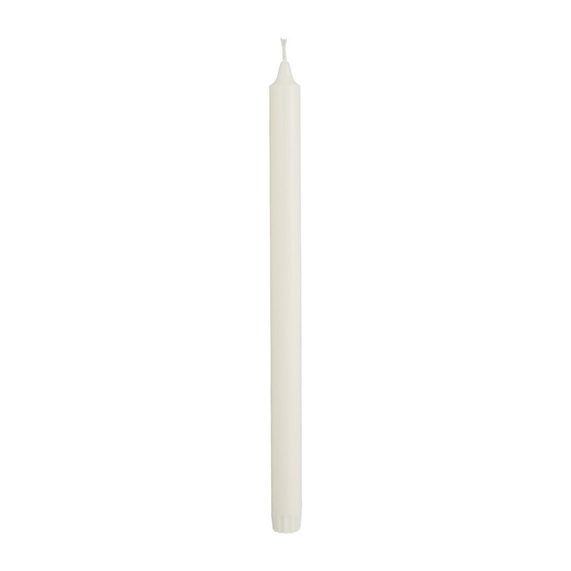 Stearine dinerkaarsen - wit - 10 stuks