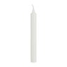 Stearine luxe dinerkaarsen - wit - 30 stuks