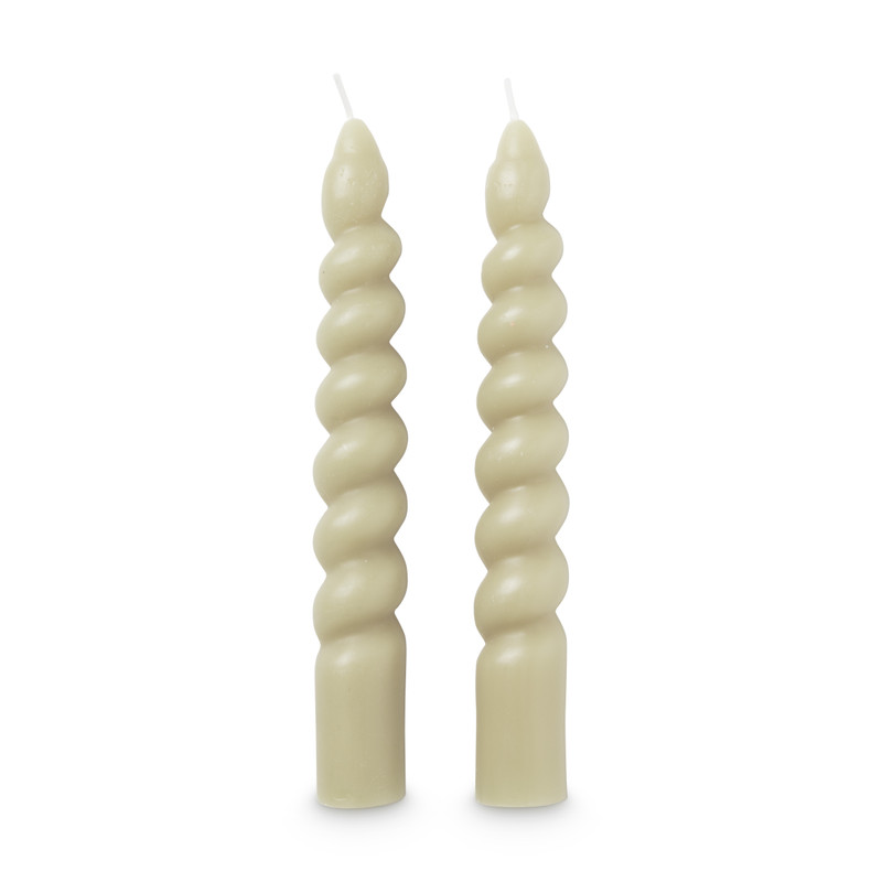 Dinerkaars twist - groen - set van 2