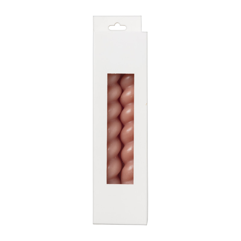 Dinerkaars twist - bruin - set van 2