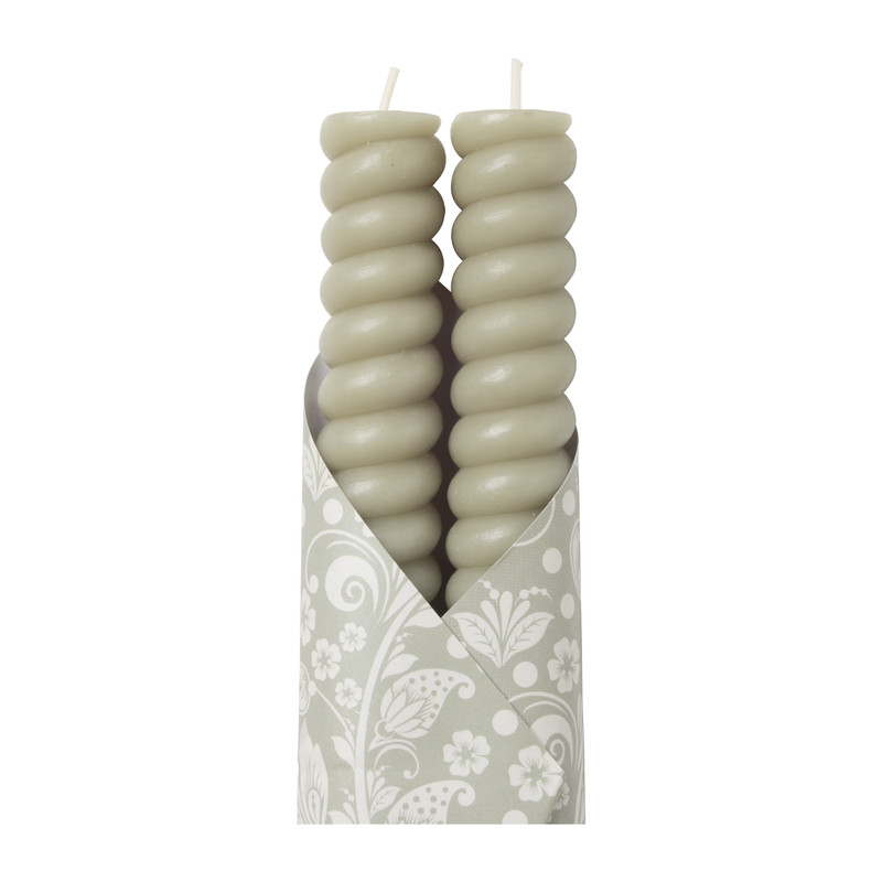 Dinerkaars twist smal - groen - set van 2