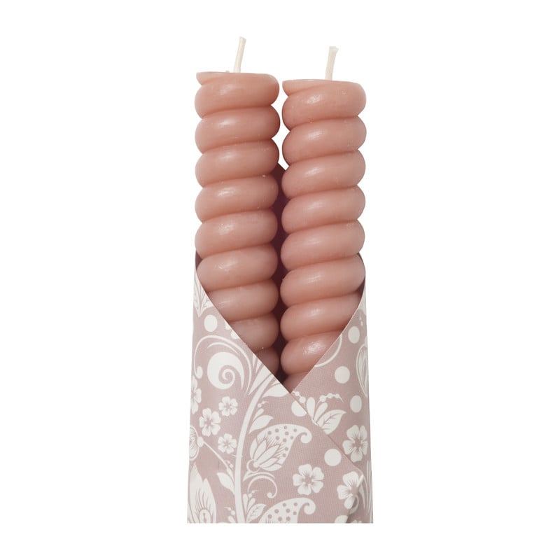 Dinerkaars twist smal - bruin - set van 2