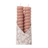 Dinerkaars twist smal - bruin - set van 2