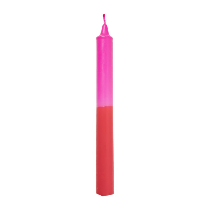 Dinerkaars dip-dye - fuchsia/rood - ø1.85x20 cm