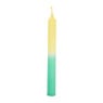 Dinerkaars dip-dye - geel/mint - ø1.85x20 cm