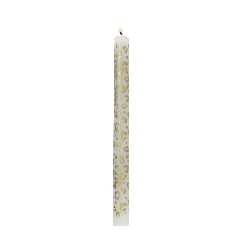 Dinerkaars animal - goud/wit - ø2.15x25 cm