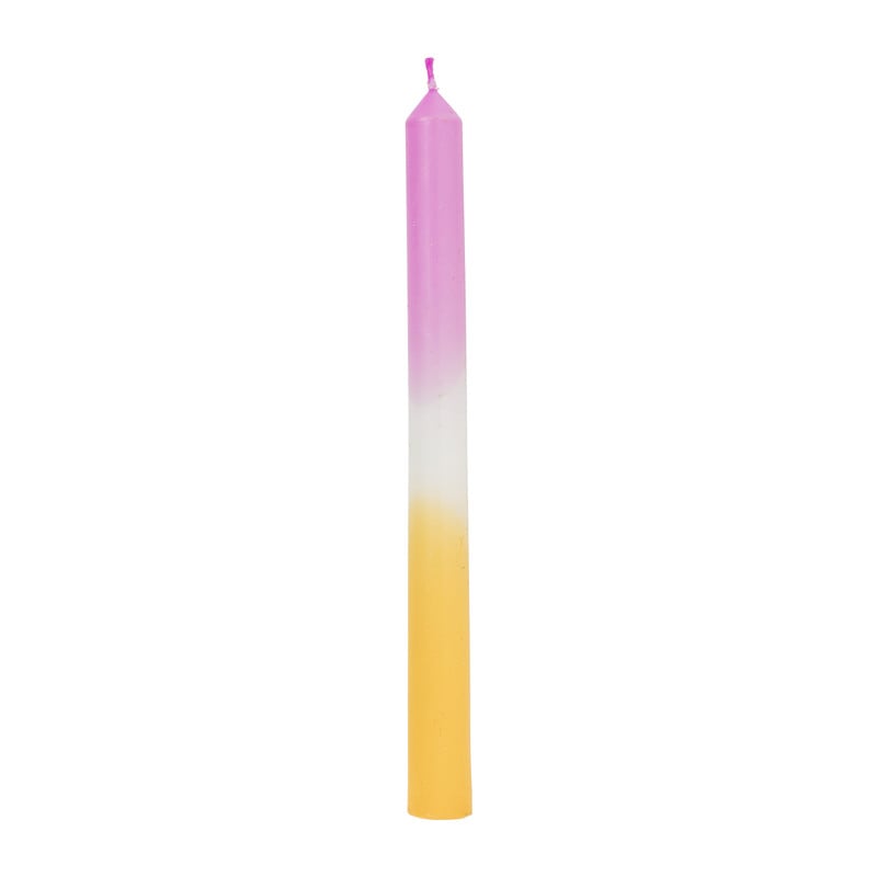 Dinerkaars dipdye - roze/oranje - ø2.15x25 cm