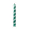 Dinerkaars streep - groen - ø2.15x25 cm