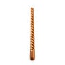 Dinerkaars metallic twist - koperkleurig - ø2x25 cm