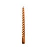 Dinerkaars metallic twist - koperkleurig - ø2x25 cm