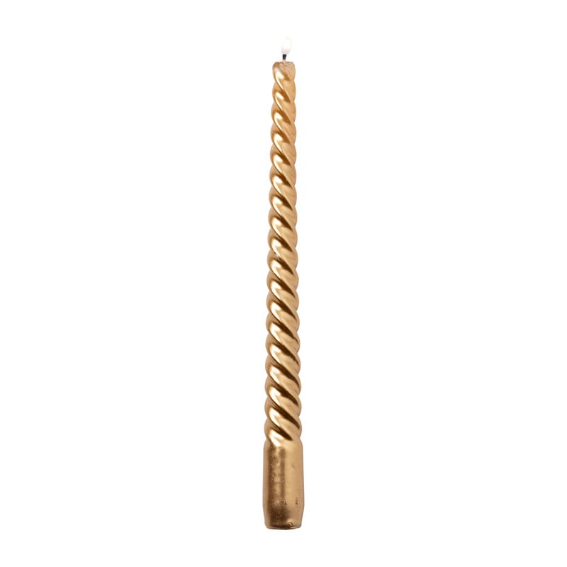 Dinerkaars metallic twist - roségoud - ø2x25 cm