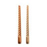 Dinerkaars metallic twist - roségoud - ø2x25 cm