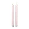 LED dinerkaarsen - roze - set van 2 - ø2.2x24.5 cm 