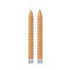 LED dinerkaars  twist - taupe - set van 2 - ø2.2x24.5 cm