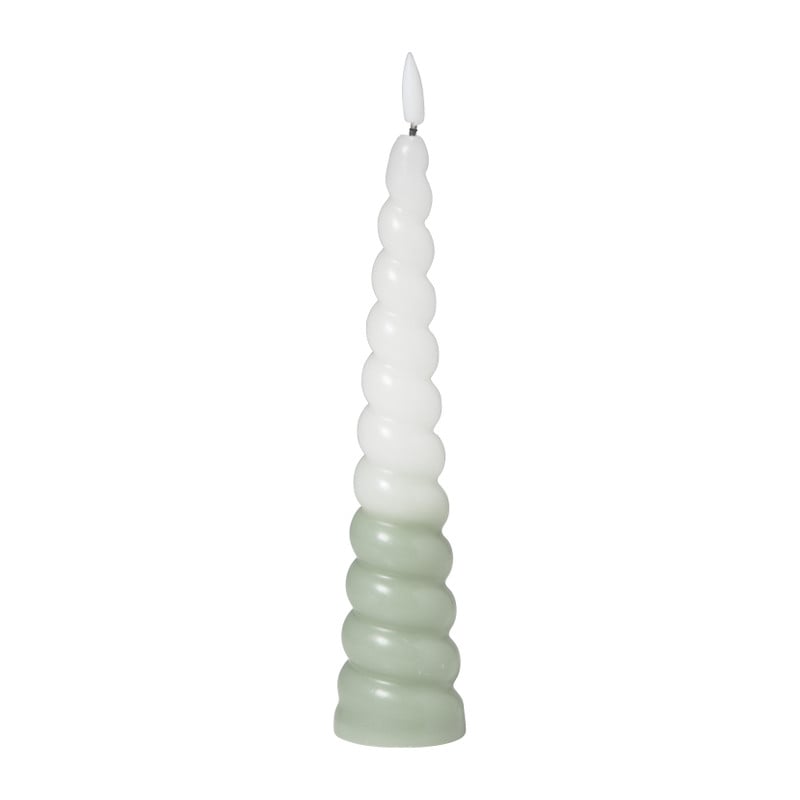 LED dinerkaars swirl - groen - ø5x20 cm