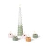 LED dinerkaars swirl - groen - ø5x20 cm