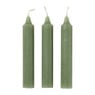 Dinerkaarsjes - set van 4 - groen - ø2.2x14 cm