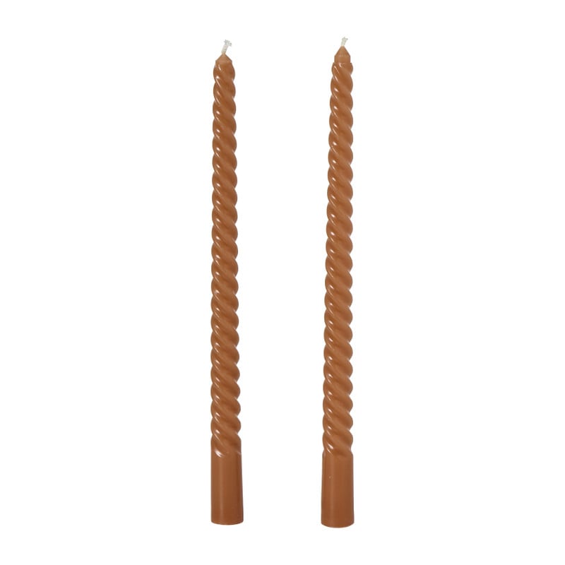 Dinerkaars twist - bruin/grijs - set van 2 