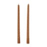 Dinerkaars twist - bruin/grijs - set van 2 
