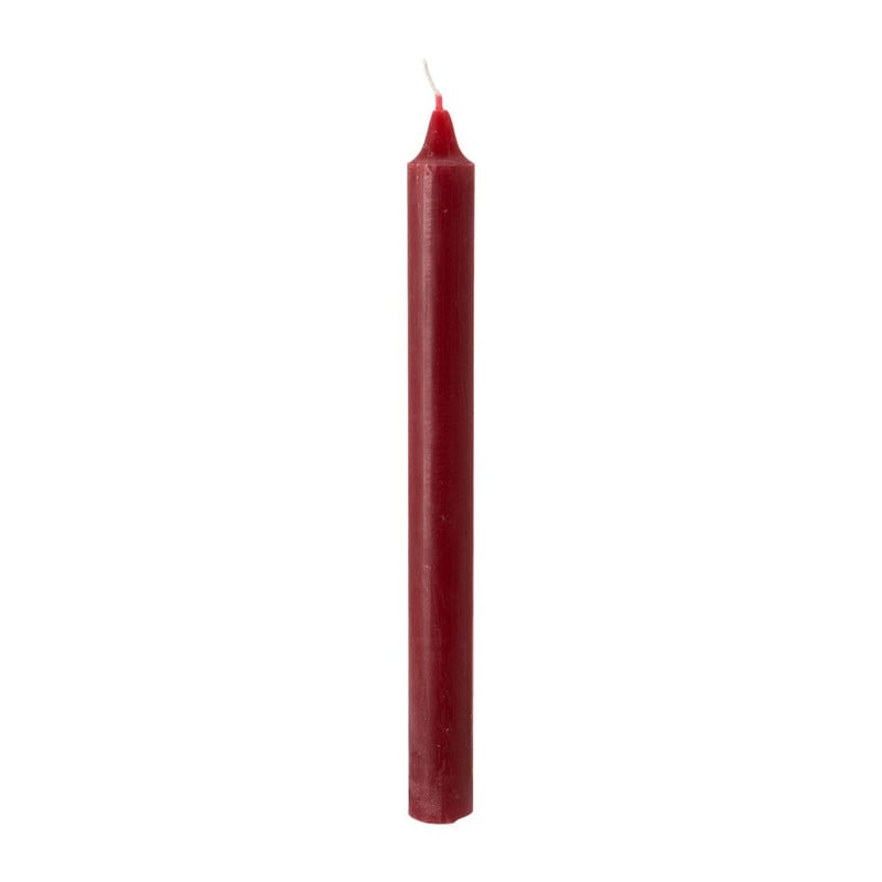 Dinerkaars rustiek - bordeauxrood - ø2x24 cm