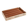 Dinerkaars rustiek - cognac - set van 4