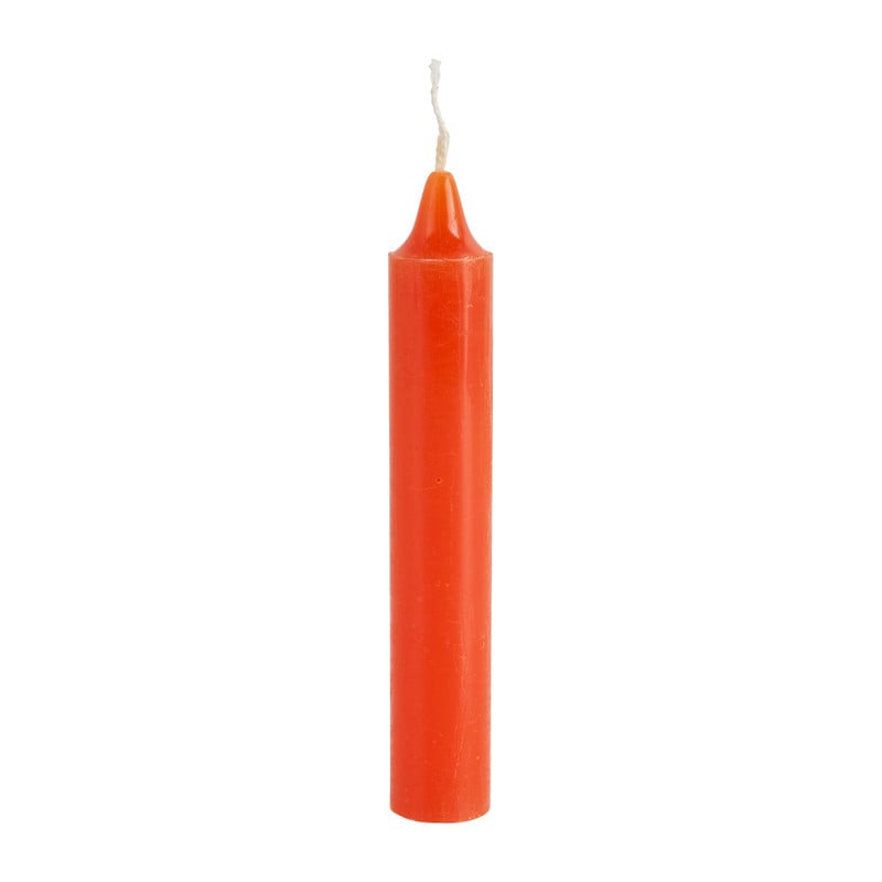 Dinerkaars rustiek - oranje - set van 4