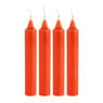 Dinerkaars rustiek - oranje - set van 4