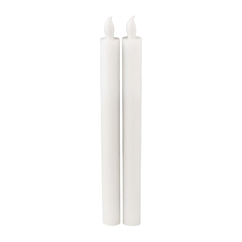 LED dinerkaars - wit - set van 2