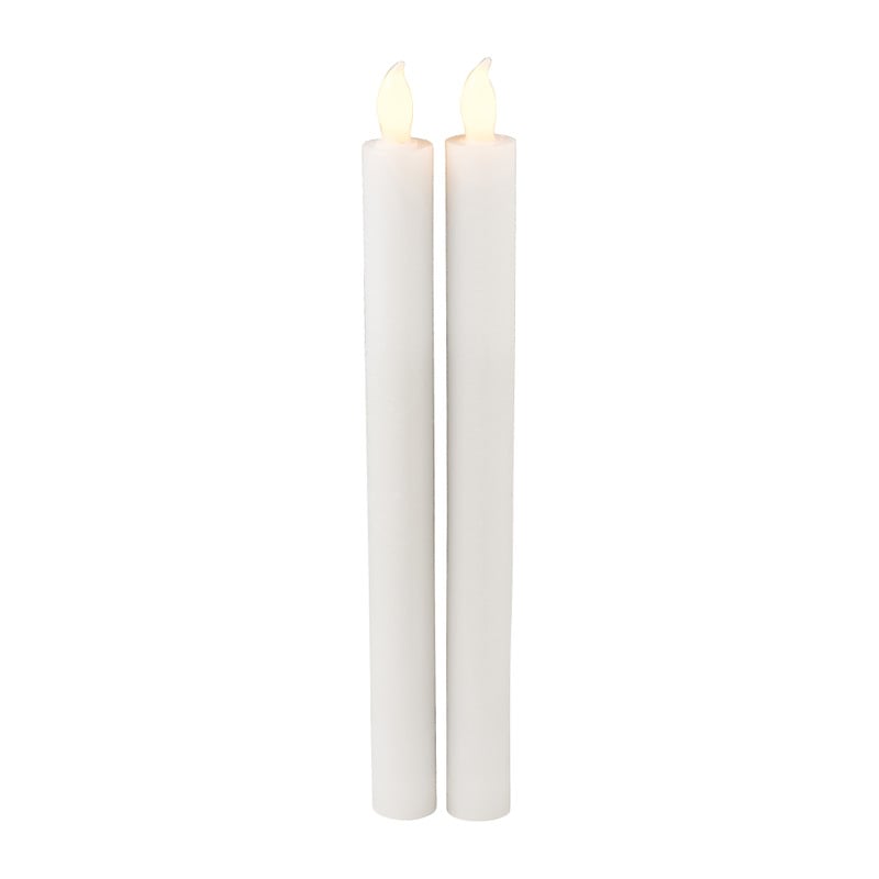 LED dinerkaars - wit - set van 2
