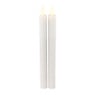 LED dinerkaars - wit - set van 2