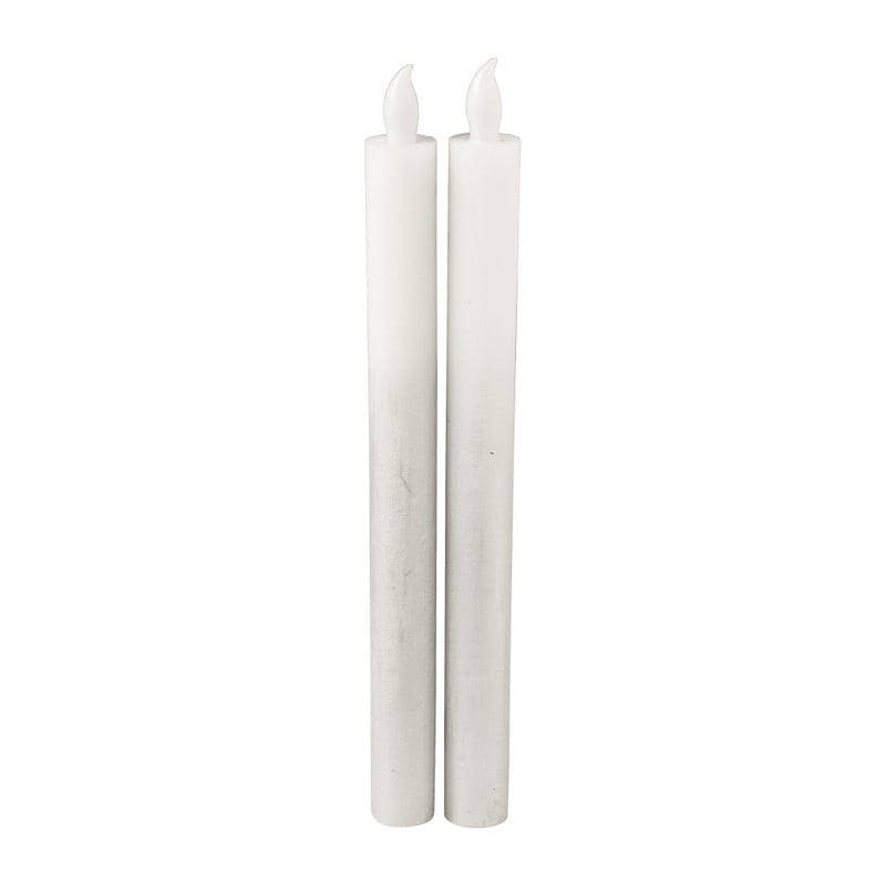 LED dinerkaars - zilverkleurig - set van 2