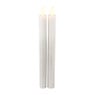 LED dinerkaars - zilverkleurig - set van 2