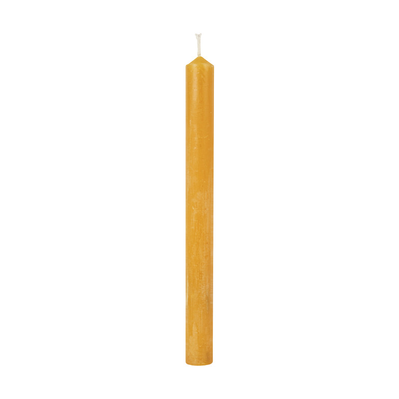 Dinerkaars rustiek - okergeel - ø2x24 cm