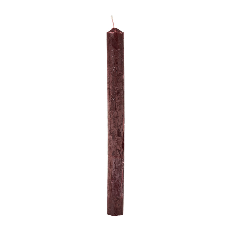 Dinerkaars rustiek - bordeauxrood- ø2x24 cm