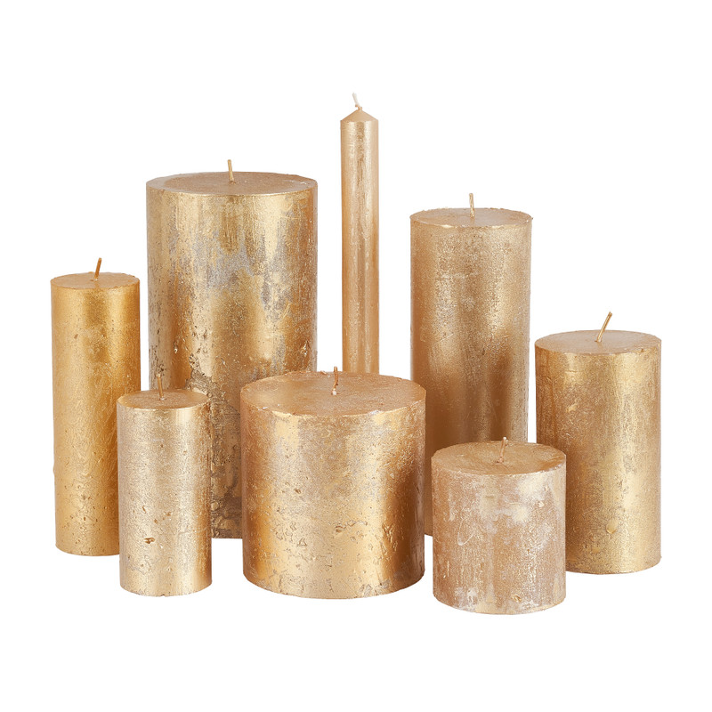 Dinerkaars rustiek - champagne - ø2x24 cm