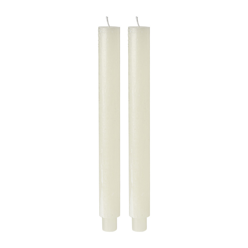 Dinerkaars dik - ivoor - ⌀3x29 cm
