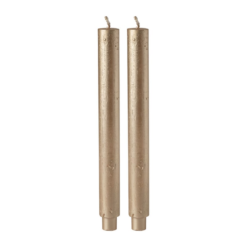 Dinerkaars dik - goud - ⌀3x29 cm