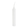 Dinerkaarsjes set van 4 - wit -14 cm