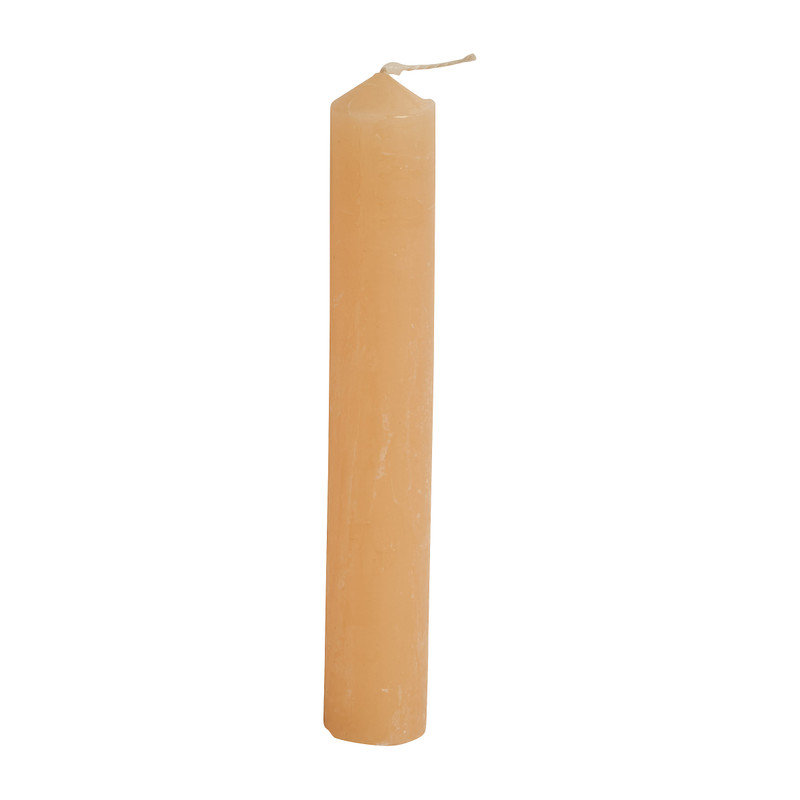 Dinerkaarsjes kort - beige - set van 4