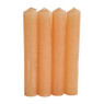 Dinerkaarsjes kort - beige - set van 4