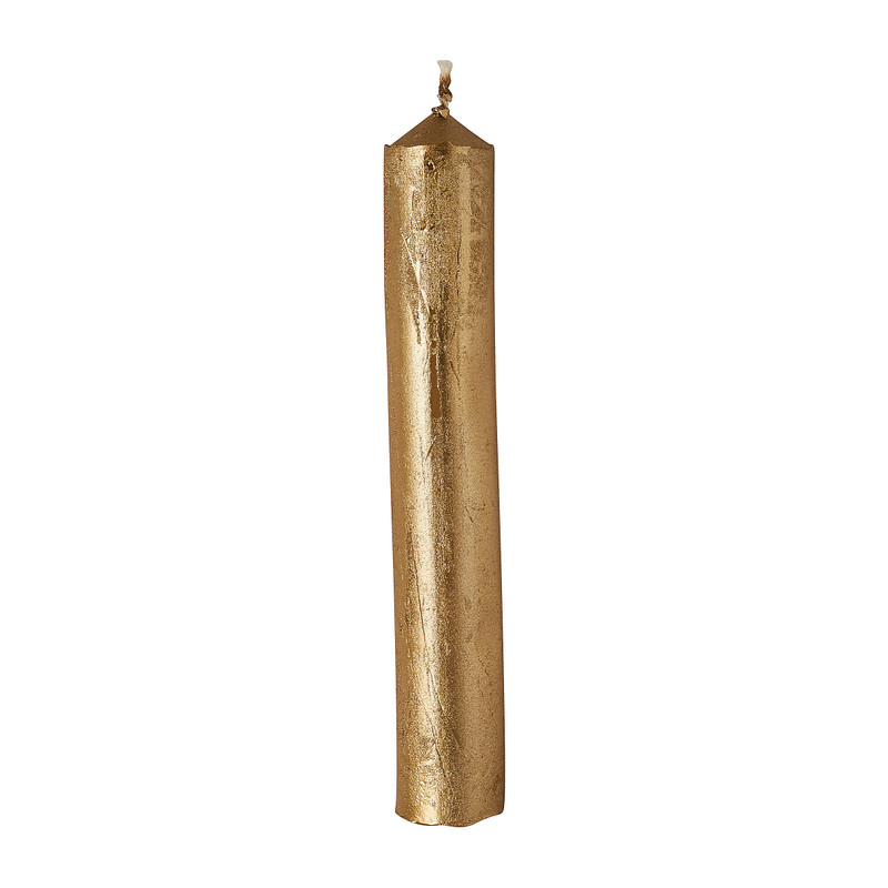Dinerkaarsjes set van 4 - goudkleurig-14 cm