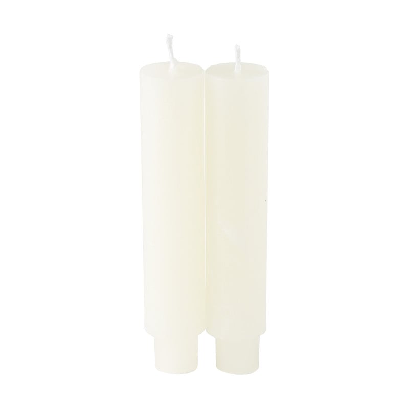Dinerkaars dik - ivoor - ⌀3x15 cm 