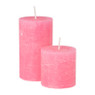 Neon kaars klein - roze - ø 6.8 x 7 cm