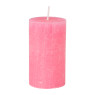 Neon kaars groot - roze - ø 6.8 x 12 cm