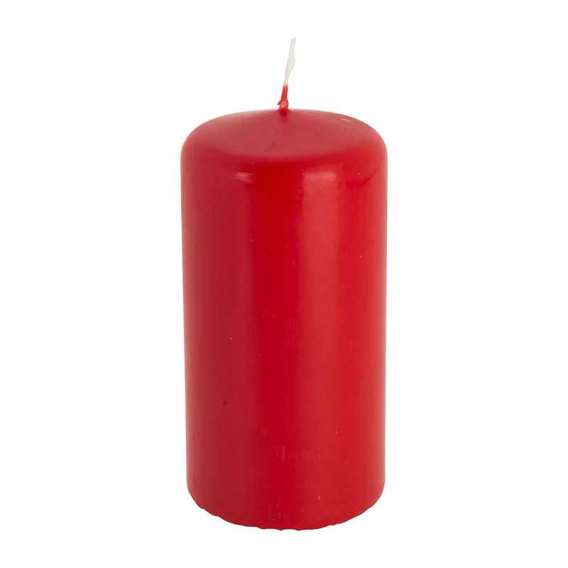 Bolsius stompkaars - rood - 12x6 cm