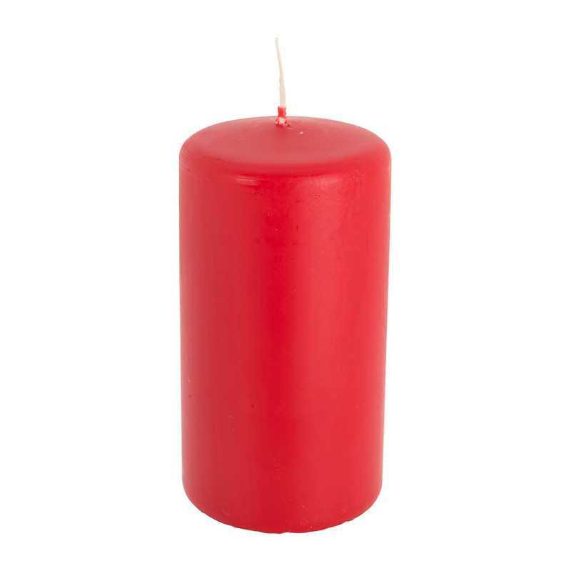Bolsius stompkaars - rood - 15x8 cm