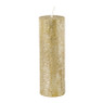 Kaars rustiek - goud - ø5x15 cm