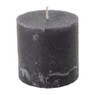 Kaars rustiek - donkergrijs - ø7x7 cm