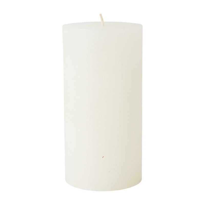 Kaars rustiek XXL - wit - ⌀10x20 cm 